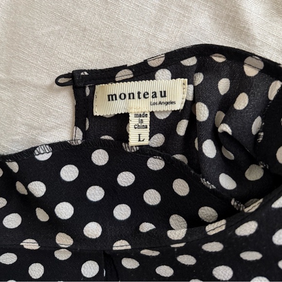 Polka Dot Women's Blouse - Picture 3 of 3